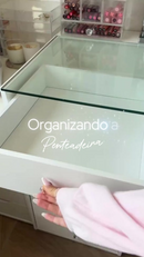 Kit 7 Organizadores Multiuso Acrílico Zelar Casa – Organizadores Modulares para Gavetas, Armários e Geladeira