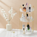 Organizador de Maquiagem Giratório – Suporte Multiuso 2/3 Andares p/ Cosméticos e Perfumes